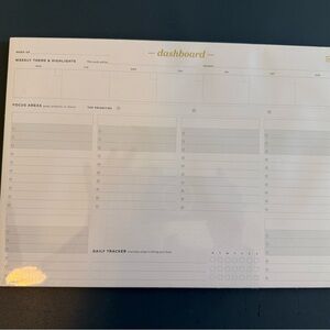 Elegant White Home Office Planner